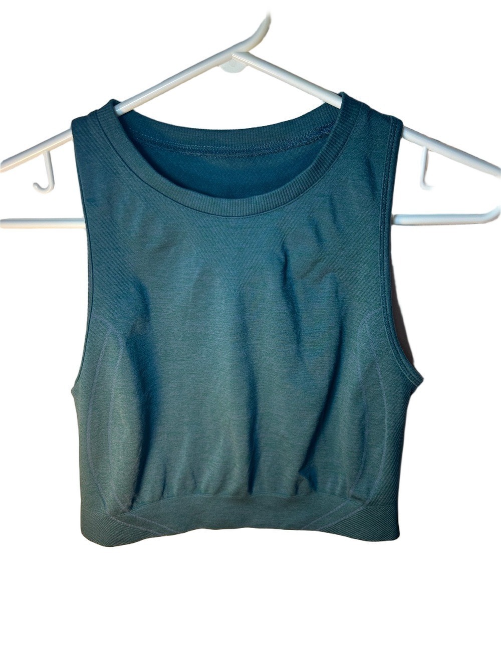 Alphalete Sleeveless Gym Activeweae Crop Tank Top - Teal Green size L